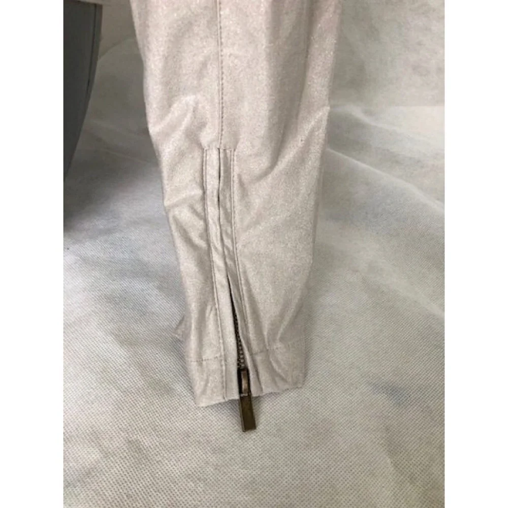 CREAM SHIMMER DRAPE FRONT JACKET - Picture 4 of 4